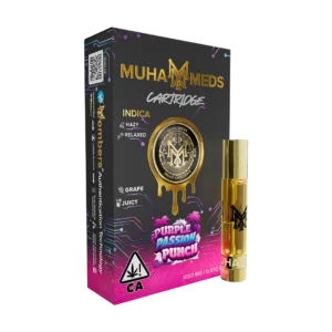 Purple Passion Punch Indica Distillate Cartridge – 1000MG Muhameds Disposable