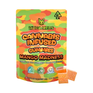 Mango Madness Hybrid | 100MG | 10 THC Gummies | 10MG EA